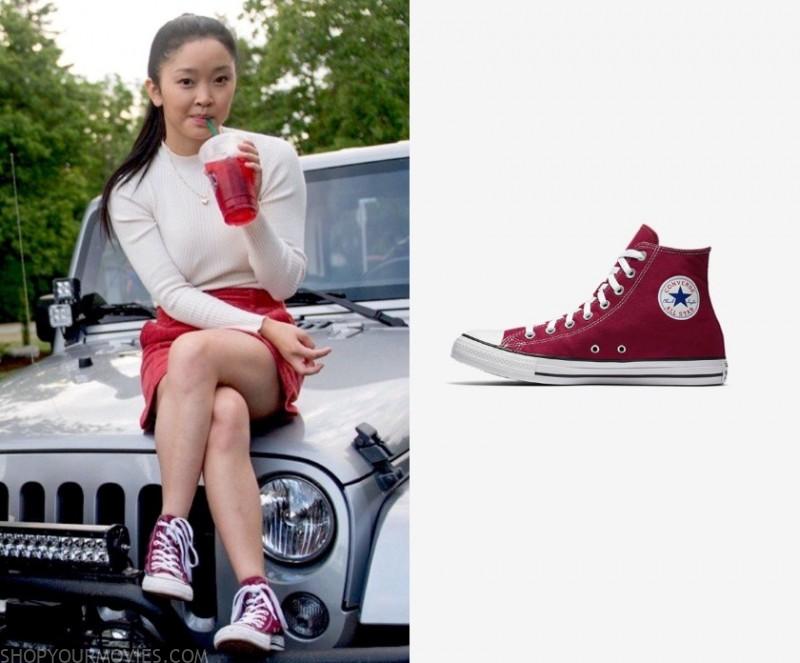 To All The Boys I've Loved Before: Lara's Burgundy Sneakers - Fashion ...