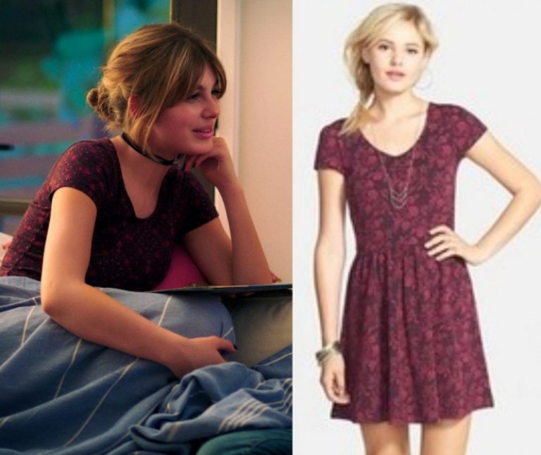 Valley Girl: Ruby’s Burgundy Paisley Print Dress