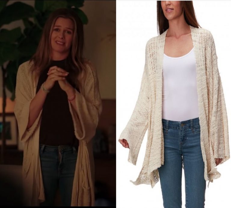 Valley Girl: White Knit Cardigan