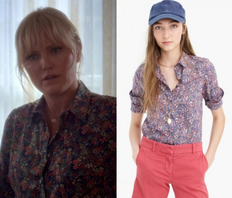 The Sleepover: Margot’s Blue Floral Print Shirt