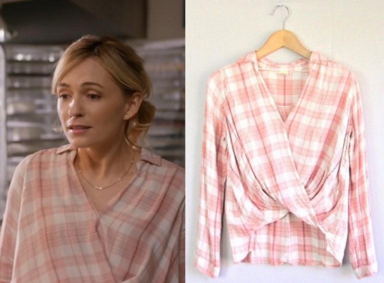 Love is a Piece of Cake: Jessie’s Pink Plaid Wrap Top