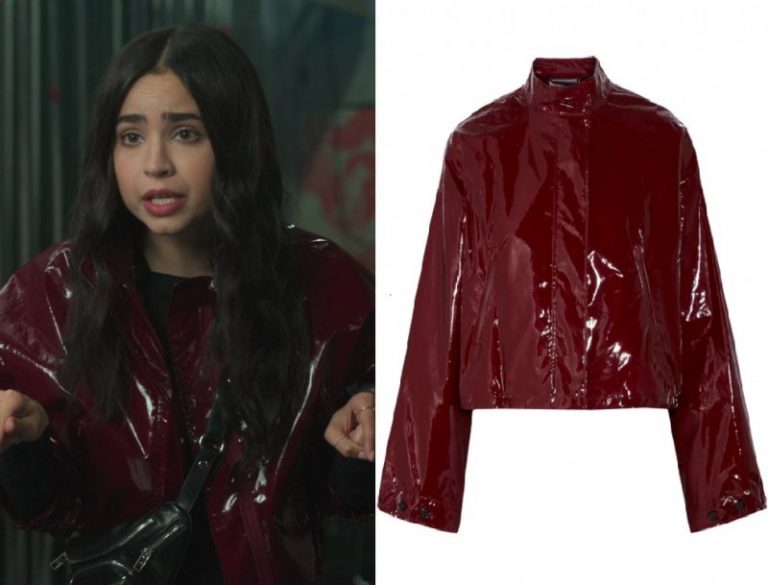 Feel the Beat: April’s Burgundy Cropped Jacket