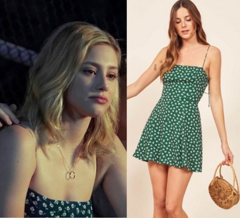 Chemical Hearts: Grace’s Green Floral Print Dress
