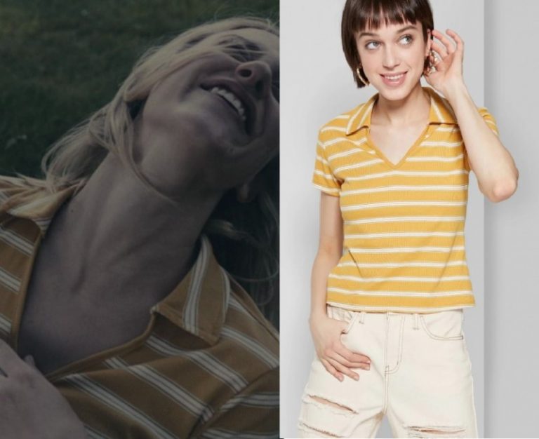 Chemical Hearts: Grace’s Yellow Striped Polo Top