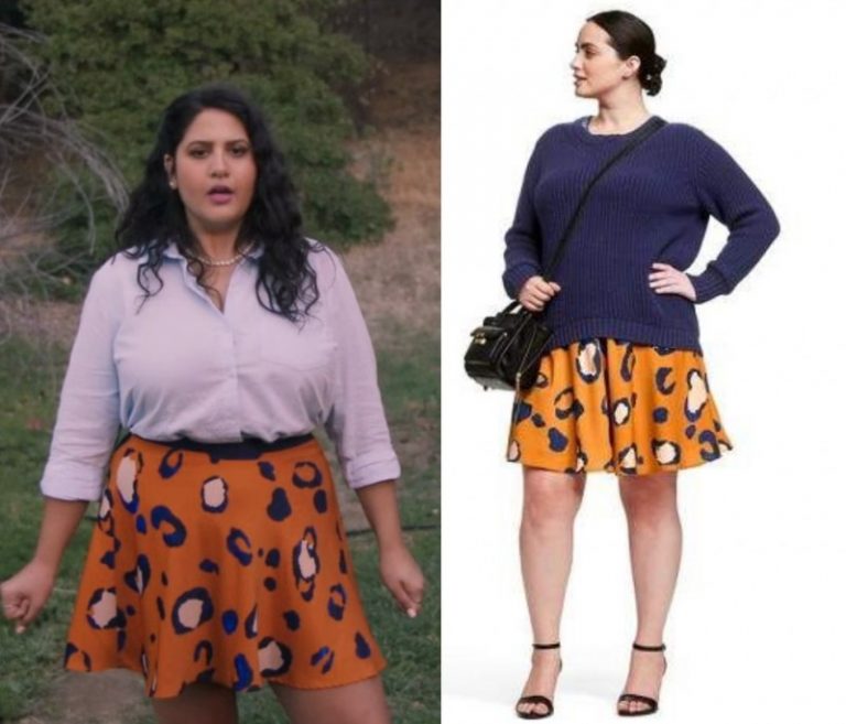 American Pie – Girls Rule: Michelle’s Orange Leopard Print Skirt