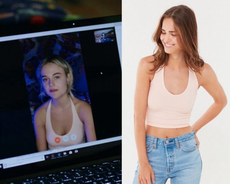 The Babysitter – Killer Queen: Melanie’s Light Pink Halter Top