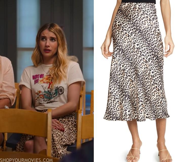 Holidate: Sloane’s Leopard Print Midi Skirt
