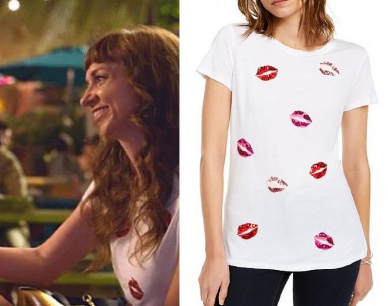 The Wrong Missy: Missy’s White & Red Sequin Lips T Shirt