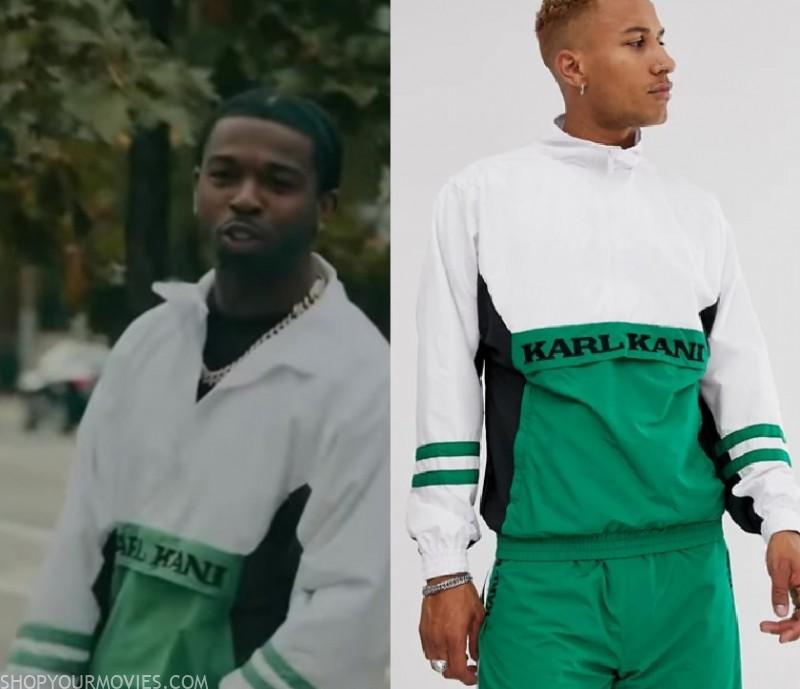 Hold op jævnt Garanti Boogie: White & Green Karl Kani Retro Jacket – Shopyourmovies