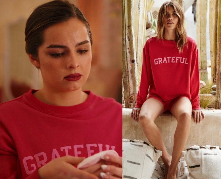 He’s All That: Padgett Sawyer’s Red Grateful Sweatshirt