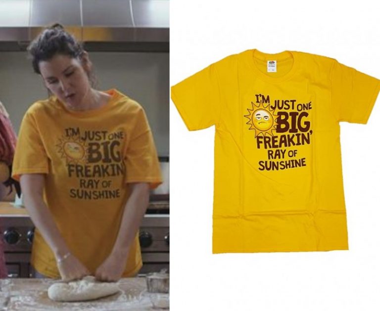 Lady of the Manor: Hannah’s Yellow “I’m Just One Big, Freakin’ Ray of Sunshine” T Shirt