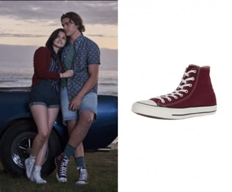 The Kissing Booth 3: Lee’s Burgundy Sneakers