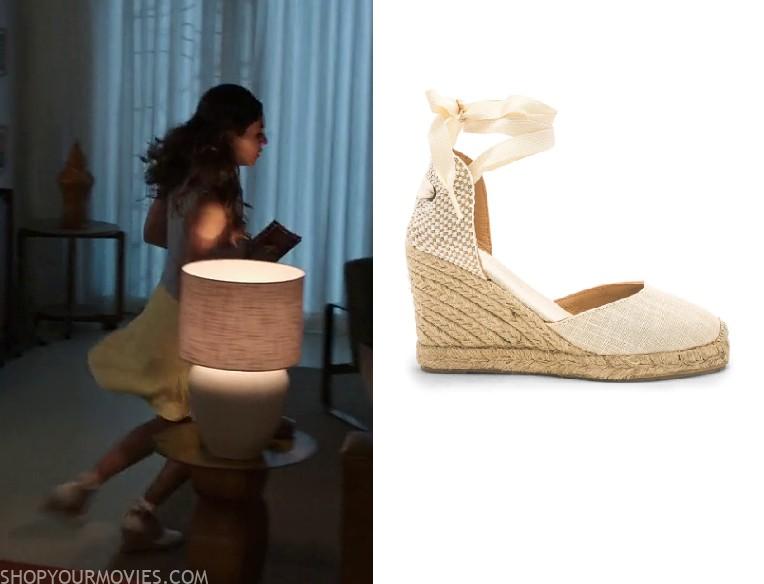 Afterlife of the Party: Cassie’s White Wedge Espadrilles