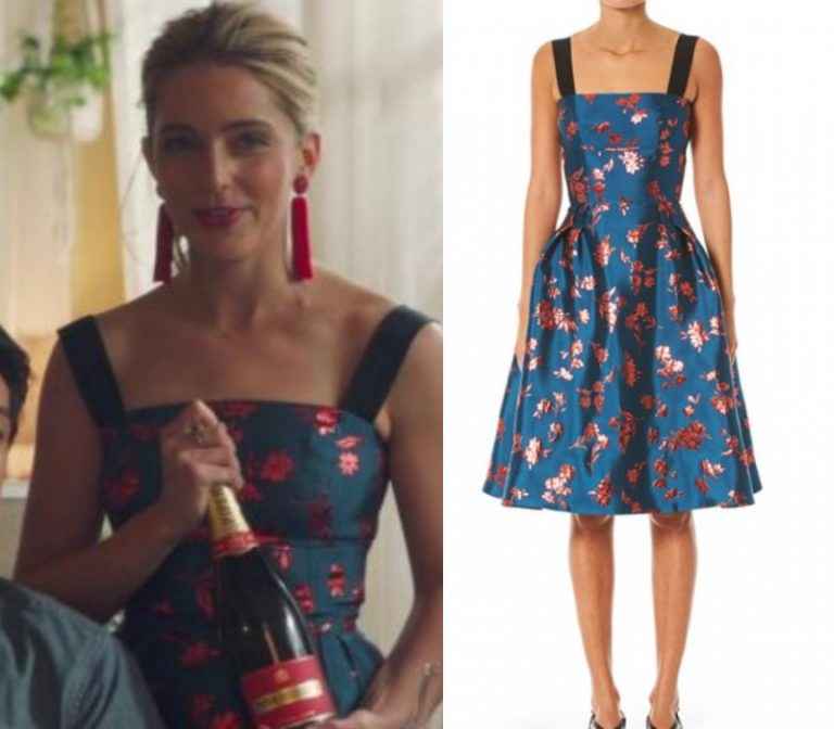 All My Life: Jenn’s Blue & Red Floral Print Dress