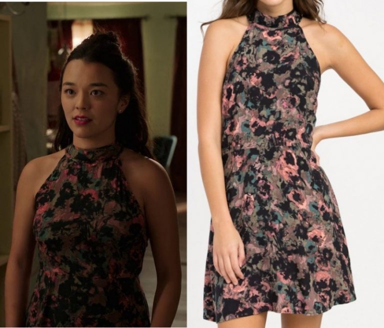 Afterlife of the Party: Lisa’s Floral High Neck Dress