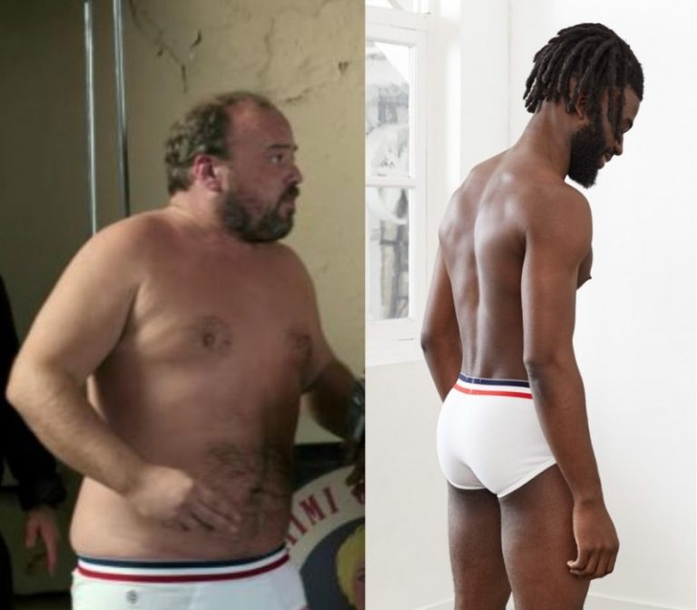 The Last Mercenary: Alexandre’s White Striped Top Underwear