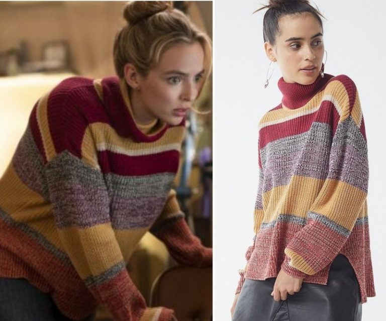 Free Guy: Millie’s Red & Yellow Striped Knit Turtleneck