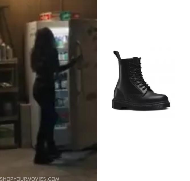 Scream: Amber’s Black Combat Boots