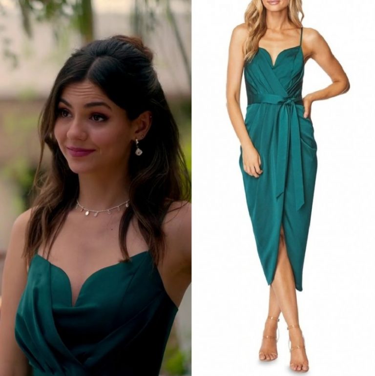 A Perfect Pairing: Lola’s Teal Cami Drape Dress