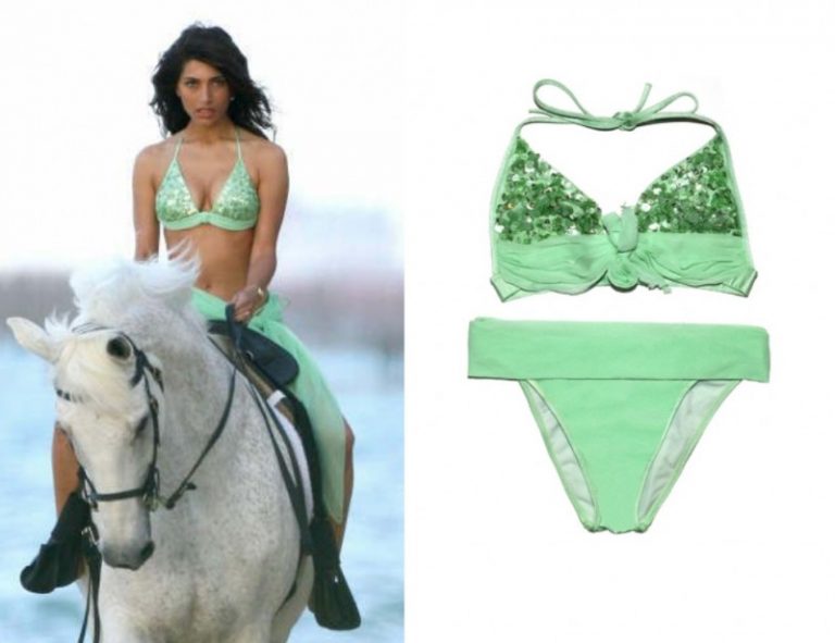 Casino Royale: Solange’s Green Sequin Bikini