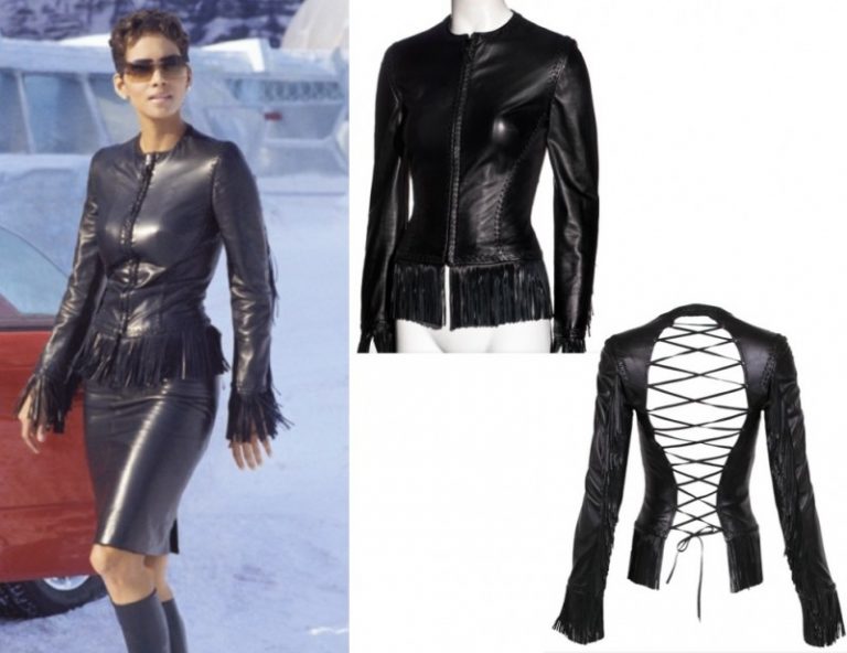 Die Another Day: Jinx’s Lace Up Leather Jacket