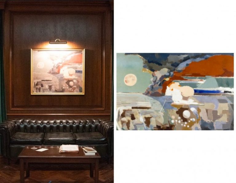 No Time To Die: M’s Office Painting