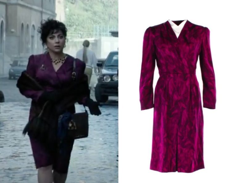 House of Gucci: Patrizia’s Purple Dress