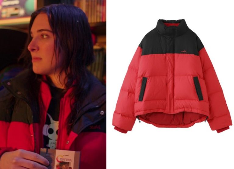 1UP: Sloane’s Red Puffer Jacket