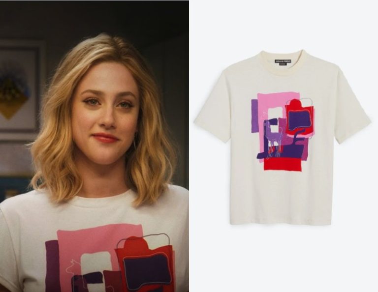 Look Both Ways: Natalie Pink/Red/Purple Abstract Print Tee