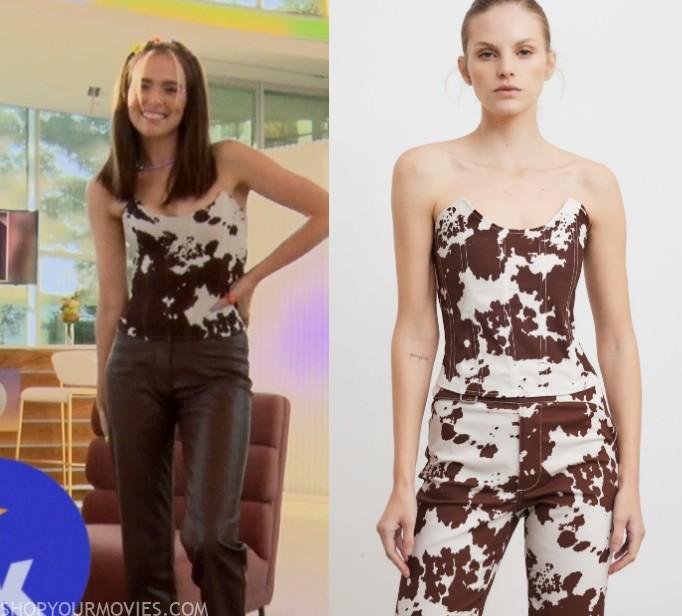 Not Okay: Danni’s Cow Print Corset Top