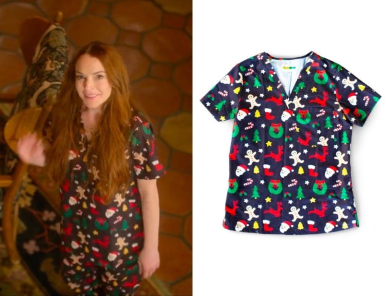 Falling For Christmas: Sierra’s Christmas Scrub Top