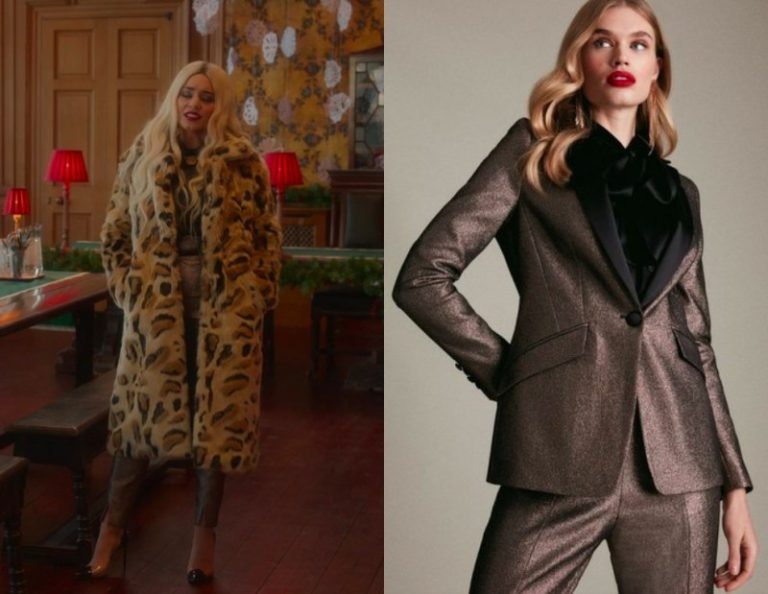 The Princess Switch 3 – Romancing the Star: Fiona’s Metallic Blazer