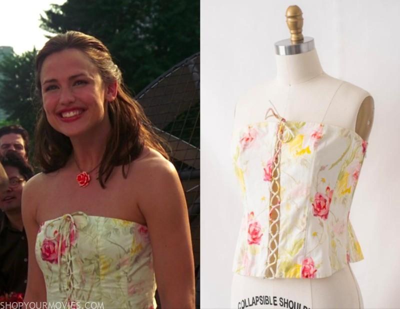 13 Going on 30: Jenna’s Green Floral Dress – Shopyourmovies