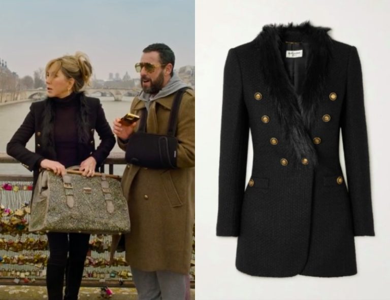 Murder Mystery 2: Audrey’s Black Fur Collar Blazer