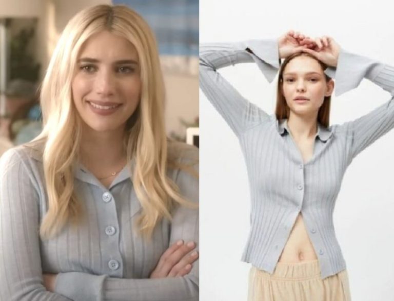 Maybe I Do: Michelle’s Blue Ribbed Polo Top