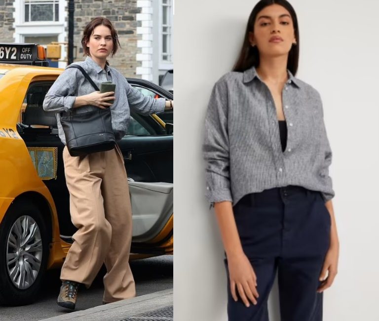 Relay: Sarah’s Grey Button Down Shirt