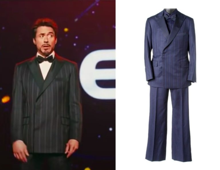 Iron Man 2: Tony’s Blue Striped Suit