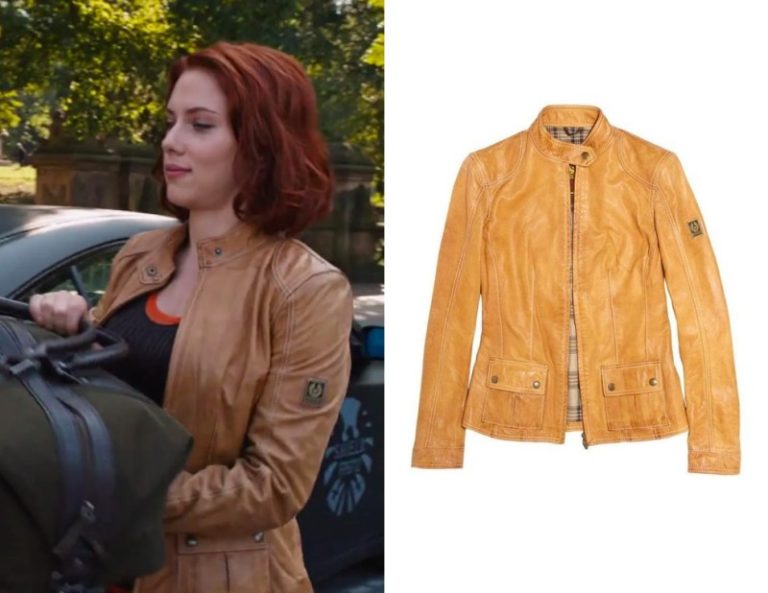 The Avengers: Natasha’s Tan Leather Jacket