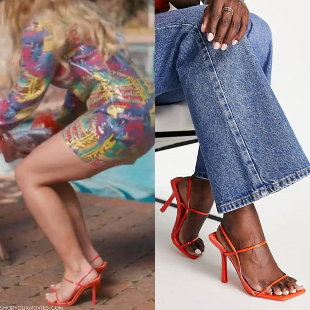Zoey 102: Zoey’s Orange Patent Sandals