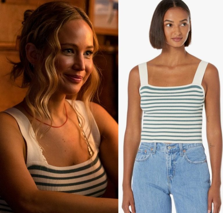 No Hard Feelings: Maddie’s Green/White Knit Striped Tank