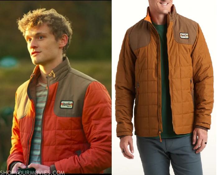 Happiness for Beginners: Beckett’s Orange Quilted Jacket