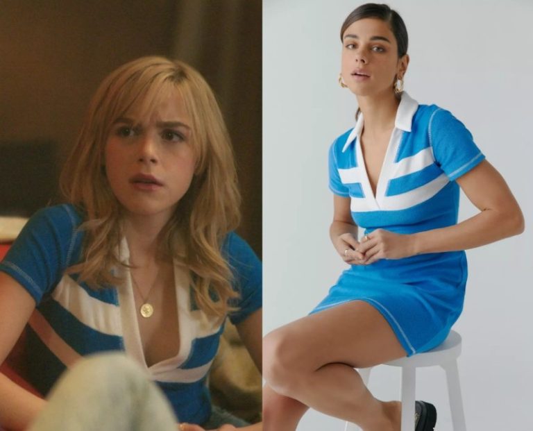 Totally Killer: Jamie’s Blue & White Striped Polo Dress