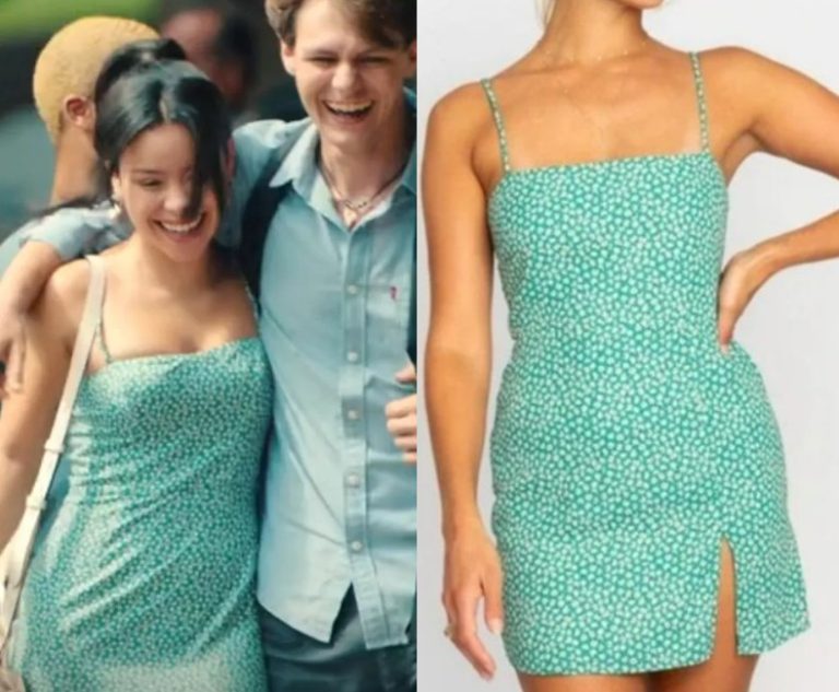 The Re-Education of Molly Singer: Lindsay’s Green Print Back Mini Dress