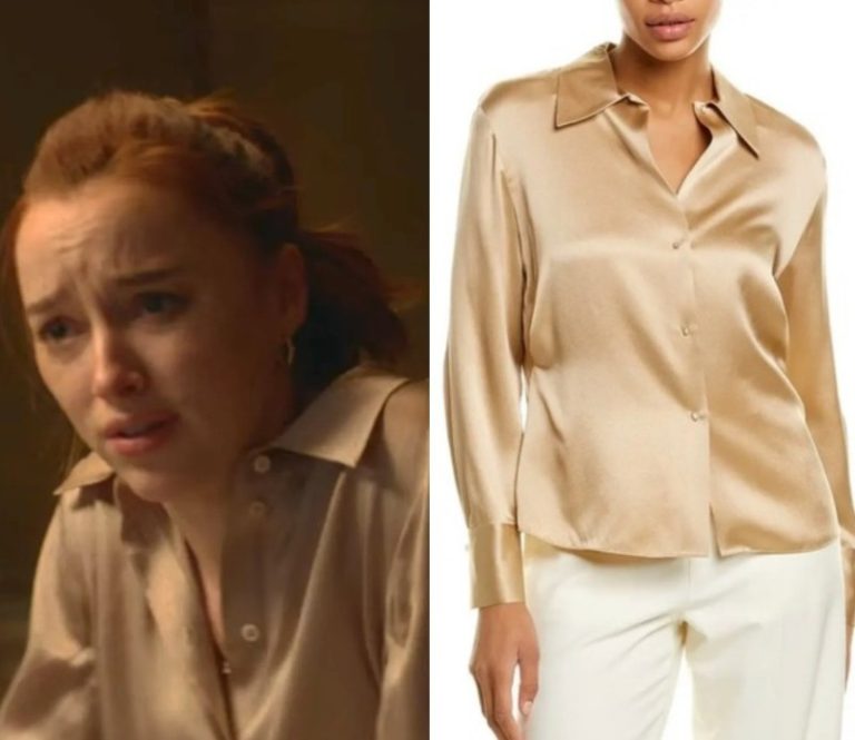 Fair Play: Emily’s Gold Silk Blouse