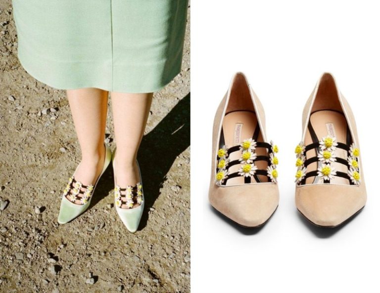 Priscilla: Priscilla’s Daisy Pumps