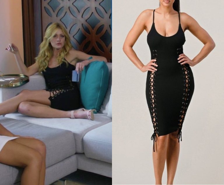 Sugar: Chloe’s Black Lace-up Dress