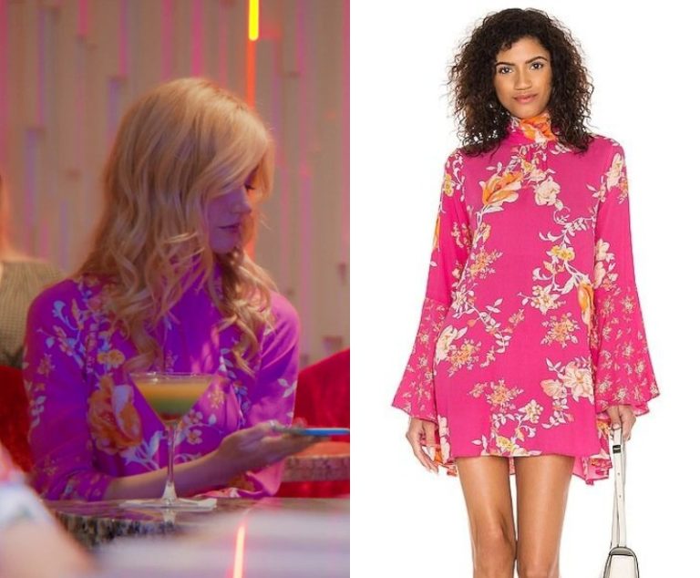 Sugar: Chloe’s Pink Floral Bell Sleeve Tunic