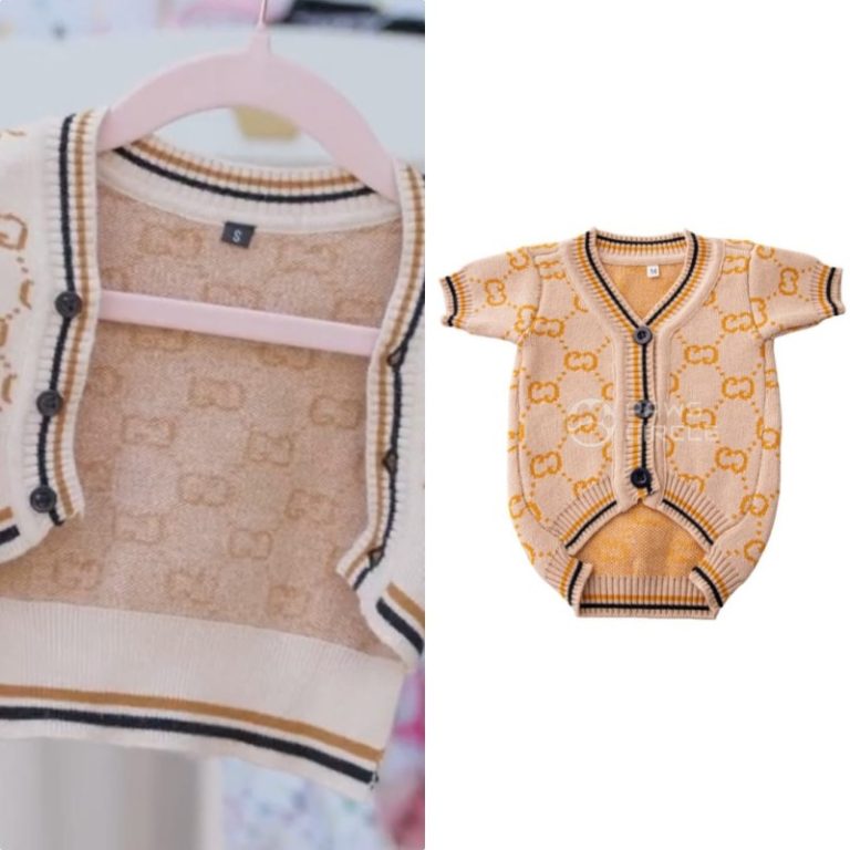 A Very Demi Holiday Special: Dog’s Monogram Knit Cardigan