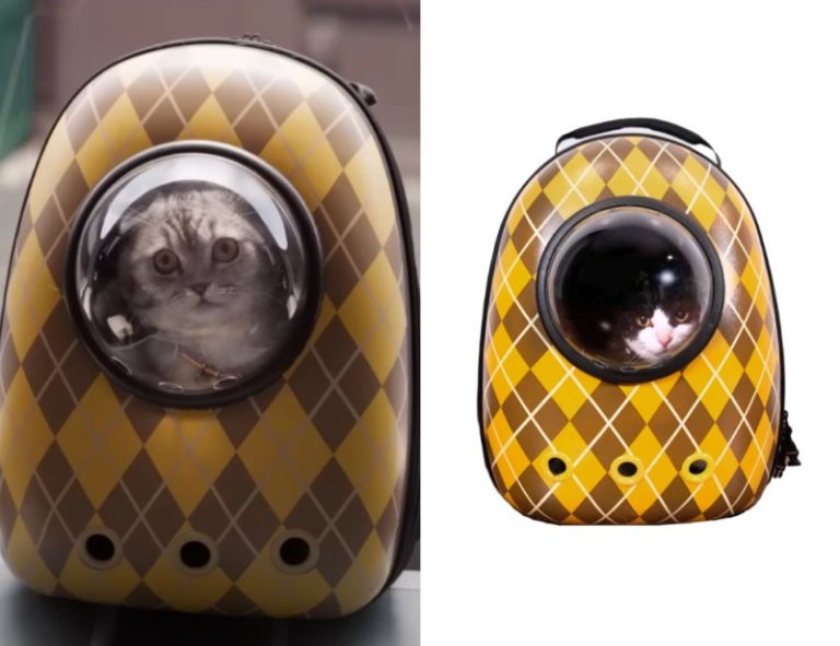 Argylle: Alfie’s Yellow Argyle Print Cat Carrier