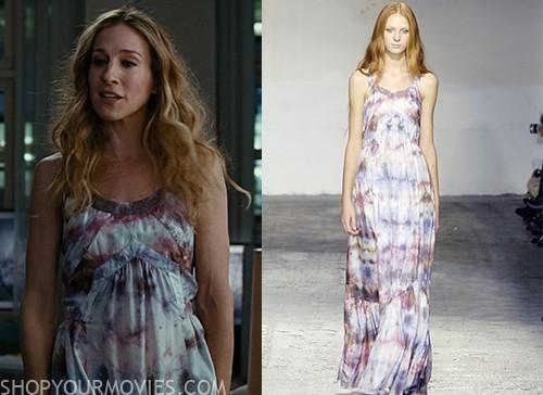 carrie bradshaw tie dye maxi dress Sex and The City: Carrie's Tie Dye Maxi Dress